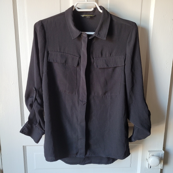 Black Button Up Shirt - Picture 2 of 6
